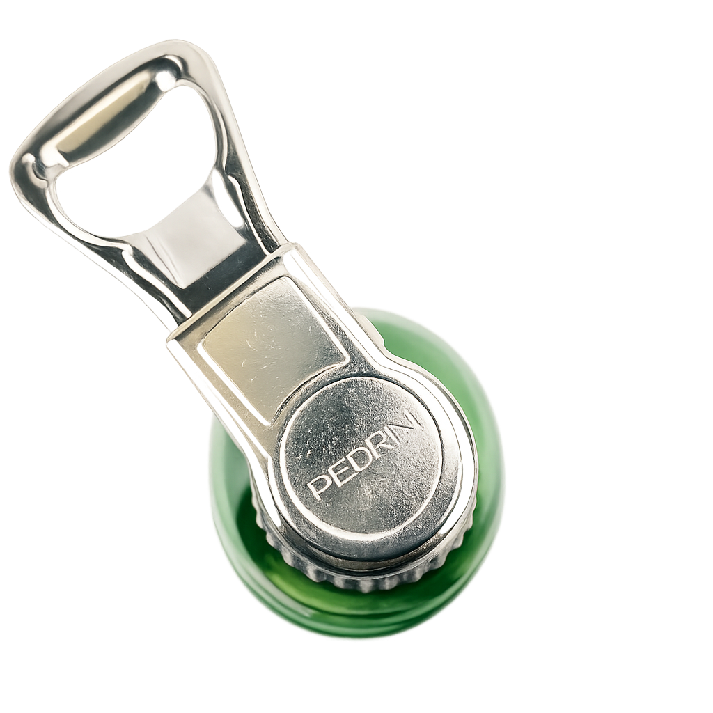 Beer opener, cap lifter and re-sealer, in silicone and stainless steel design