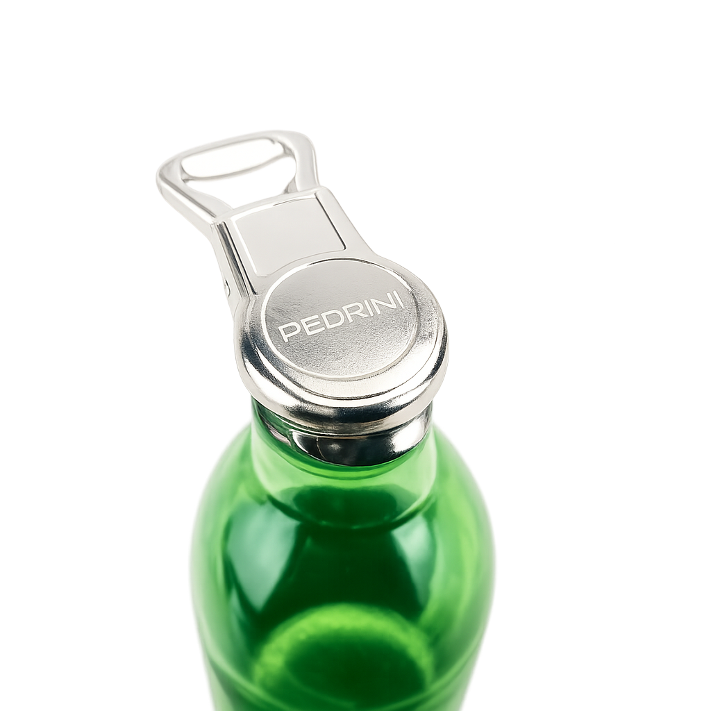Beer opener, cap lifter and re-sealer, in silicone and stainless steel design