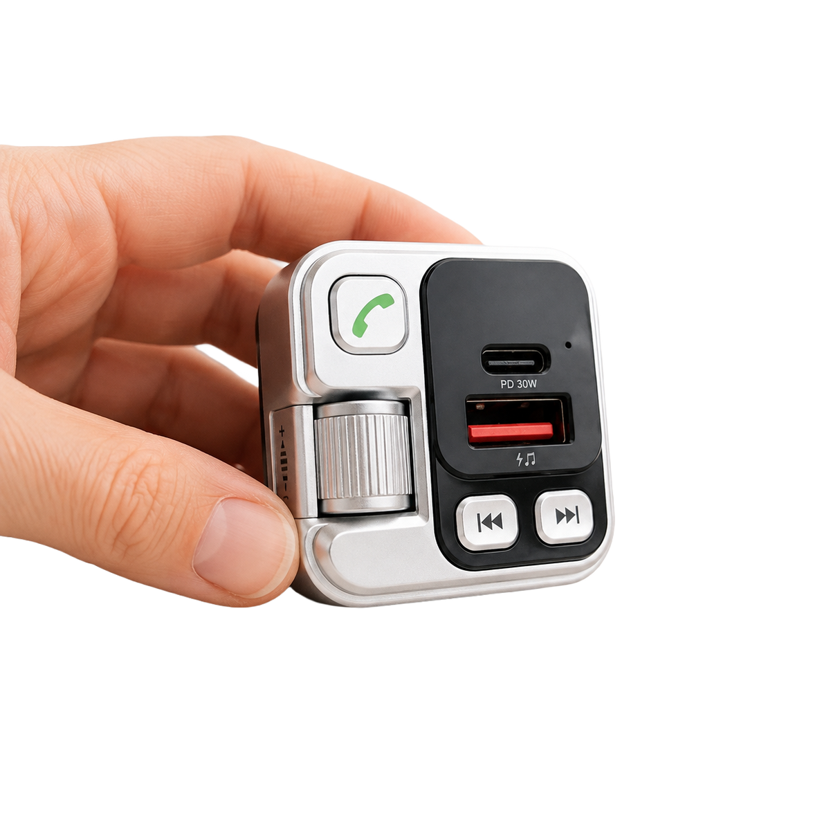 FM Transmitter Bluetooth 45W PD + QC 3.0 autós töltő Kihangosítóval