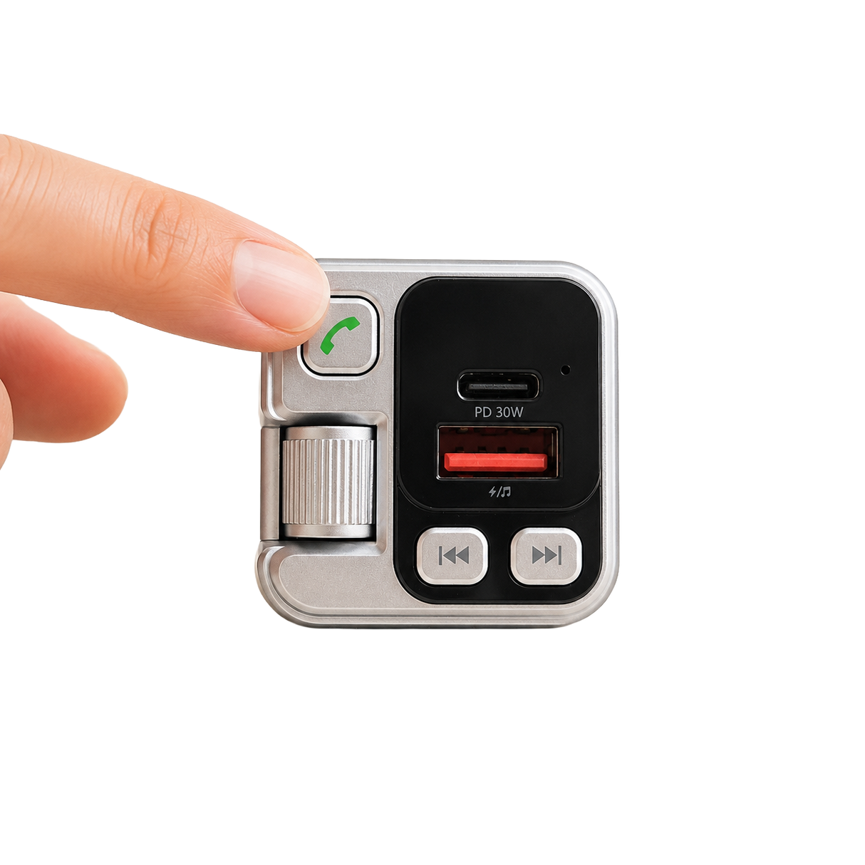 FM Transmitter Bluetooth 45W PD + QC 3.0 autós töltő Kihangosítóval