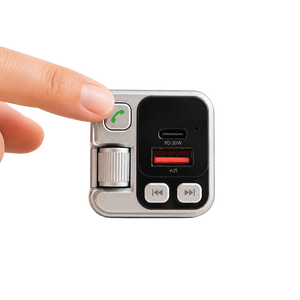 FM Transmitter Bluetooth 45W PD + QC 3.0 autós töltő Kihangosítóval