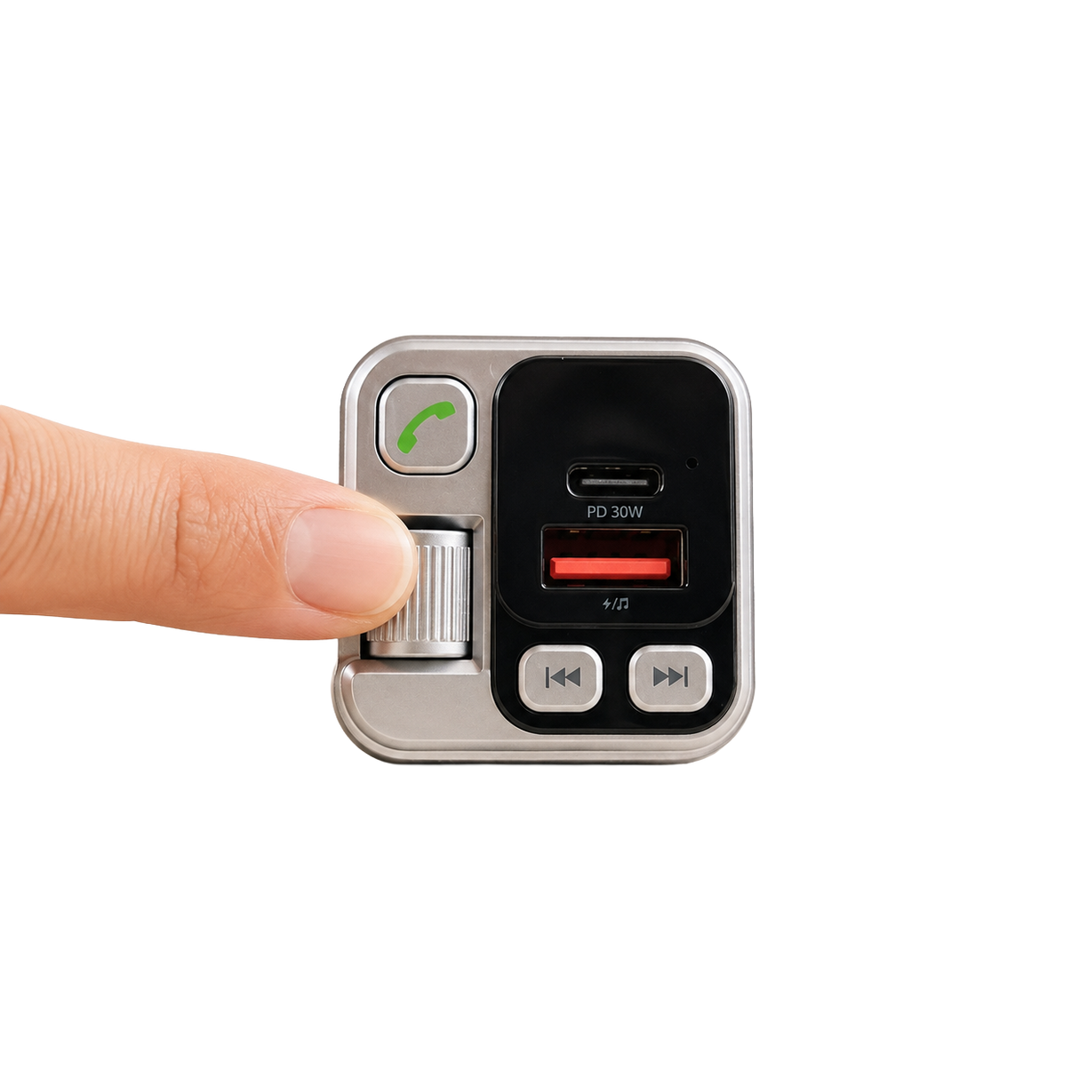 FM Transmitter Bluetooth 45W PD + QC 3.0 autós töltő Kihangosítóval