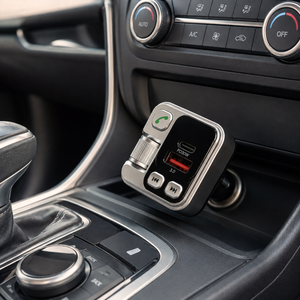 FM Transmitter Bluetooth 45W PD + QC 3.0 autós töltő Kihangosítóval