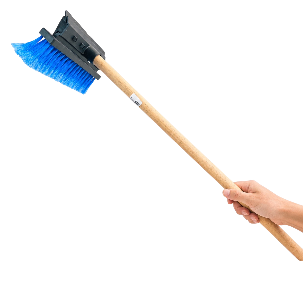 Autós ablaklehúzó és mosó kefe üvegfelületre 25cm fa nyéllel 60 cm