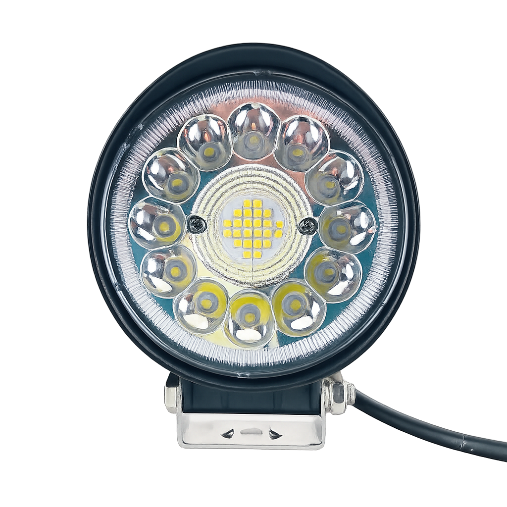 Led munkalámpa kerek kombinált fényű