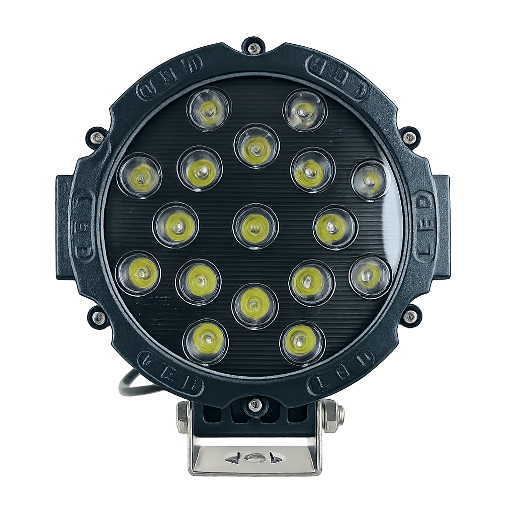 Távolsági fényszóró Led-es kör 51W fehér