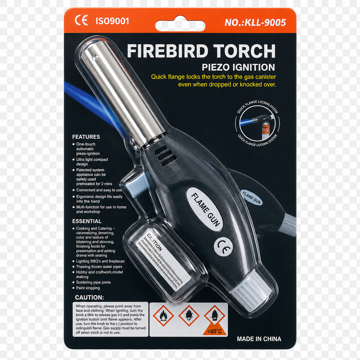 Gas soldering torch for 227g gas cylinder Premium