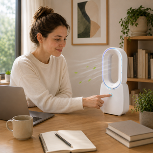 Desk fan with LED mood lighting 1800mAh