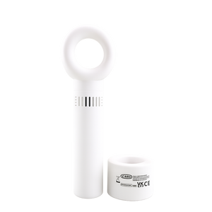 Handheld Mini Fan with Battery and USB Connection, White