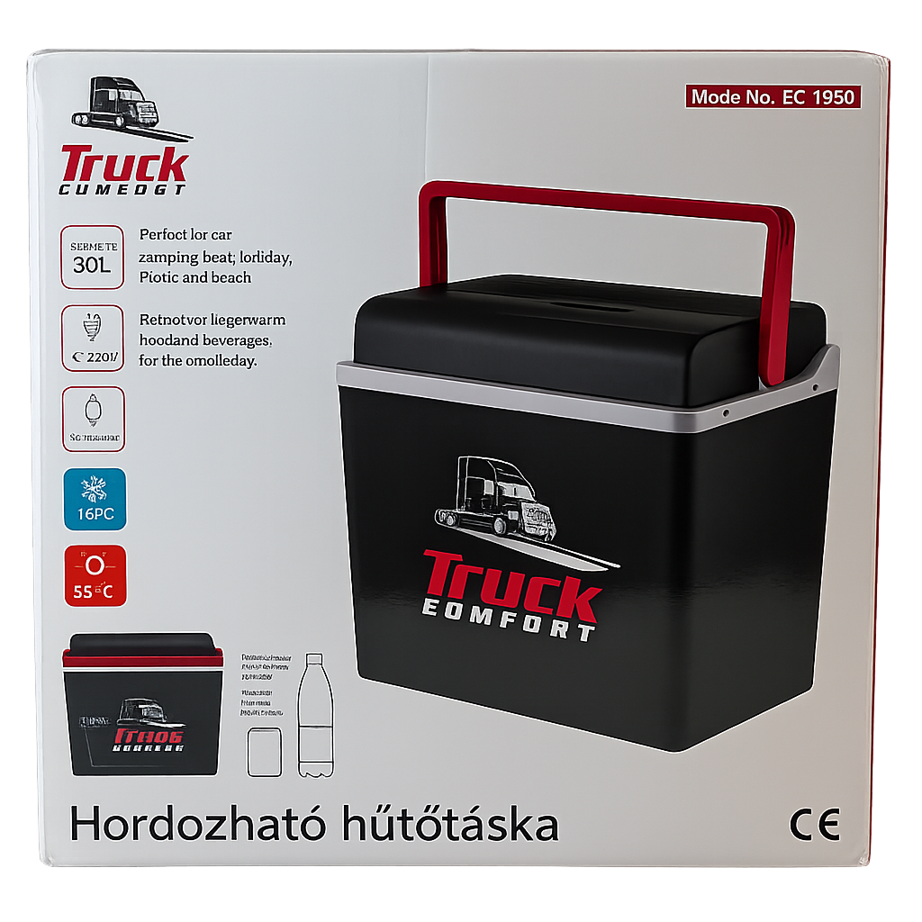 Elektromos hűtőtáska autóba 30 literes 12/24/230V