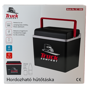 Elektromos hűtőtáska autóba 30 literes 12/24/230V
