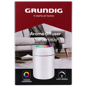 Ultrahangos aroma diffúzor és illóolaj párologtató LED 2 üzemmóddal, USB-C
