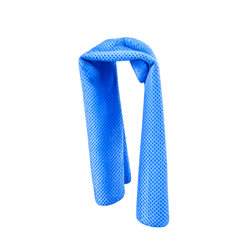 Cooling towel absorbent for sports, outdoor activities 66x43cm blue