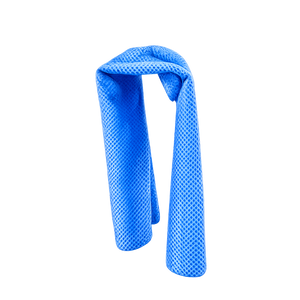 Cooling towel absorbent for sports, outdoor activities 66x43cm blue