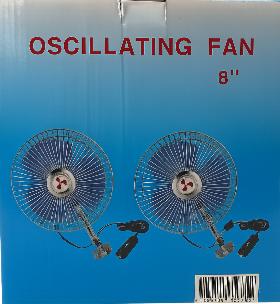 Autós ventilátor 12V 20cm