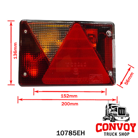 Lámpa utánfutó Multipoint IV 12V Aspöck