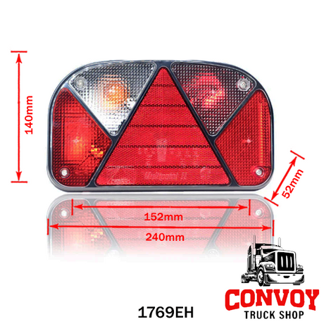 Lámpa utánfutó Multipoint II 12V Aspöck