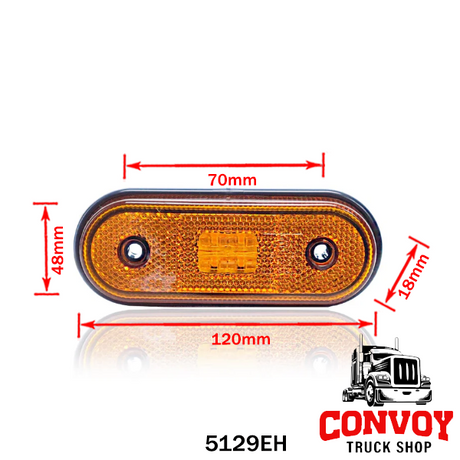 Lámpa helyzet LED lekerekített 4LED