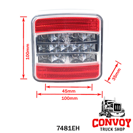 Lámpa LED 3 funkciós kocka prizmás 12/24V