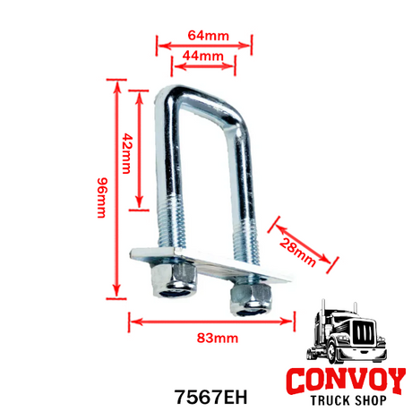 Plató fül süllyesztett keretprofilba 90mm