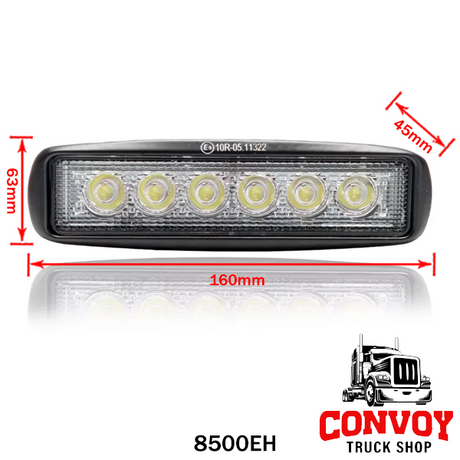 Munkalámpa LED lekerekített terítö 12/24V