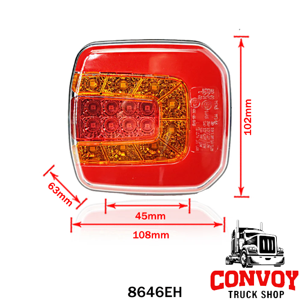 Lámpa LED 3 funkciós univerzális kocka nem prizmás 12/24V