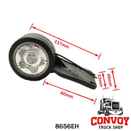 Szélességjelző gumilámpa leffencs omega LED-es csillag