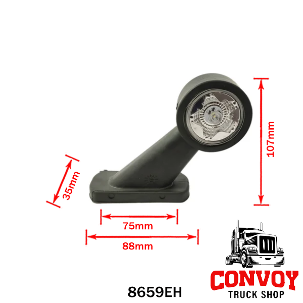 Szélességjelző gumilámpa egyenes LED-es csillag