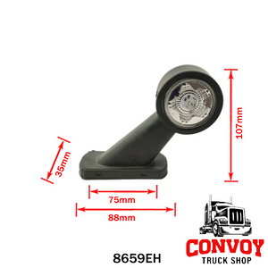 Szélességjelző gumilámpa egyenes LED-es csillag