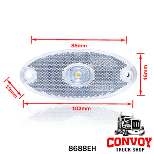 Lámpa helyzet LED ovál