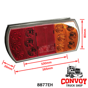 Lámpa LED 4 funkciós prizmás 12/24V