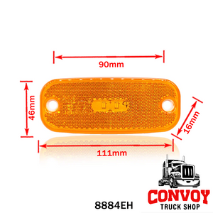 Lámpa helyzet LED lekerekített 2LED 12/24V