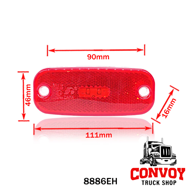 Lámpa helyzet LED lekerekített 2LED 12/24V