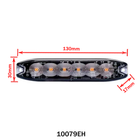 Flashing lamp blue accessory thin 6LED 19 function