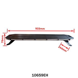 Flashing lamp light bridge led yellow 12/24V 144W