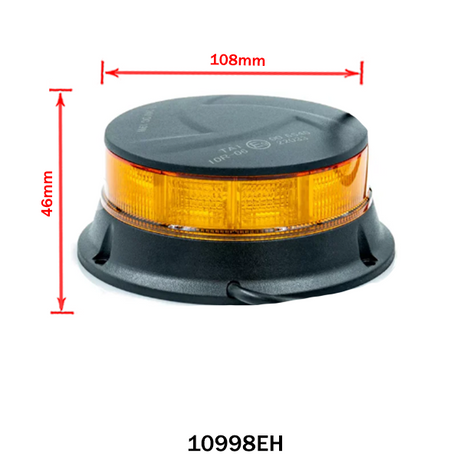 Villogó lámpa sárga BLACK EDITION