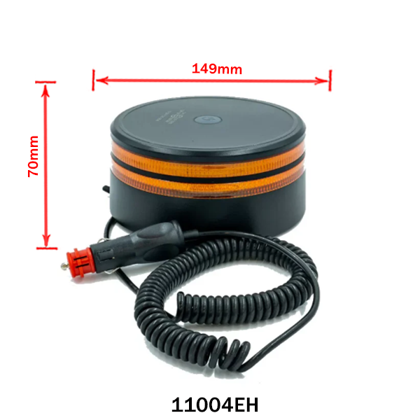 Sárga villogó lámpa dupla csíkos