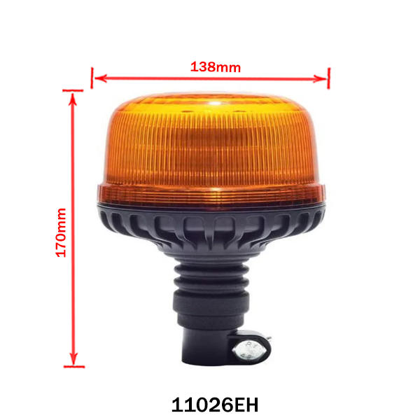 Villogólámpa sárga LED-es 12V/24V 16 LED