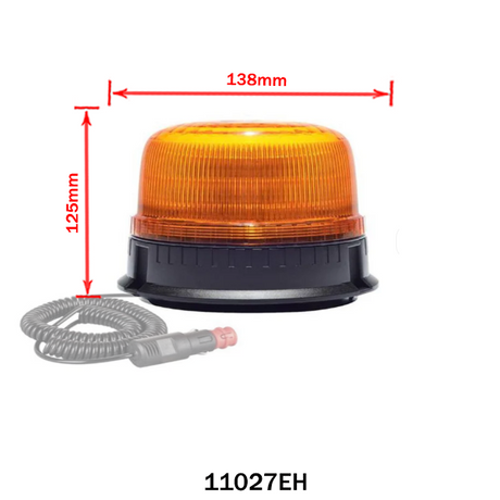 Villogólámpa sárga LED-es 12V/24V 16 LED