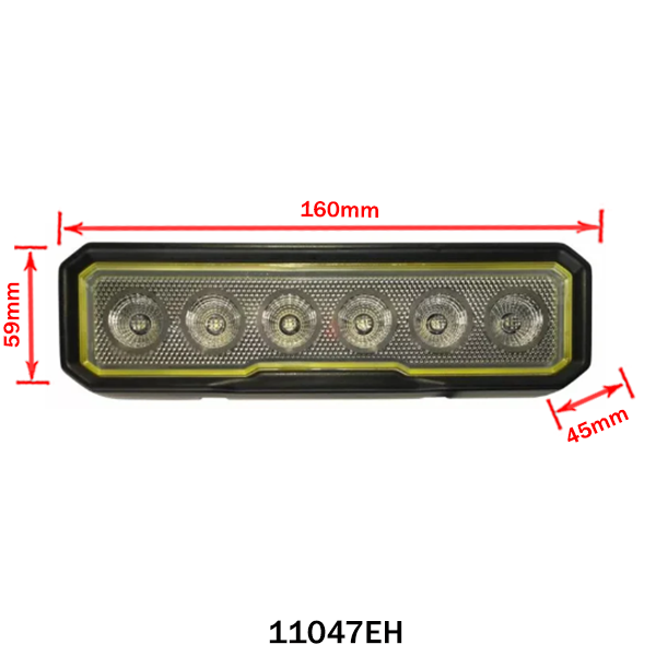 Munkalámpa LED hosszúkás terítő 30W 12/24V