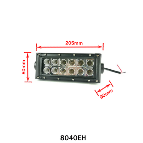 LED munkalámpa fényhíd dupla soros terítő 36W