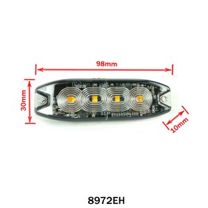 Flashing lamp yellow accessory thin 4led yellow 19 function