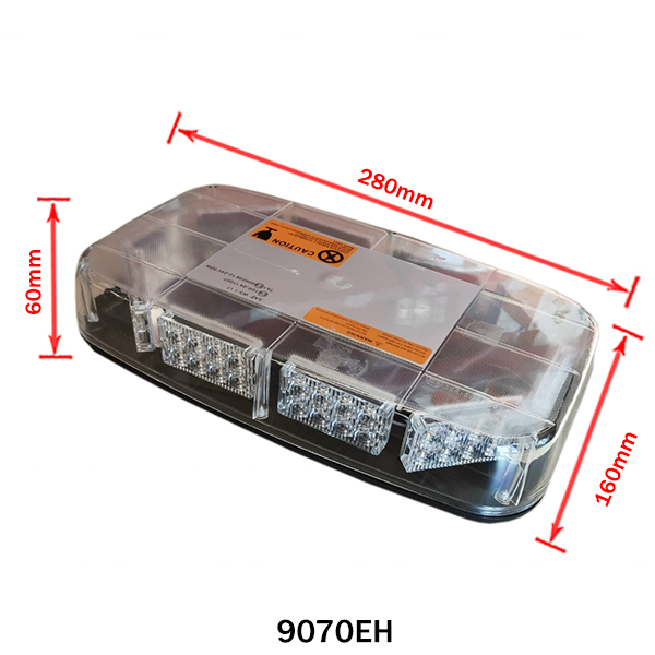 Villogó lámpa sárga  fényhíd LED mágneses