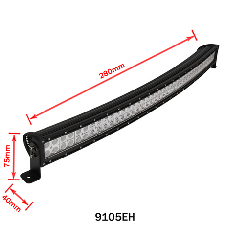 LED fényhíd dupla soros 240W ívelt