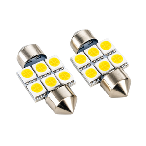 Autó LED izzó T10 foglalattal SMD fehér fény 2 db-os készlet