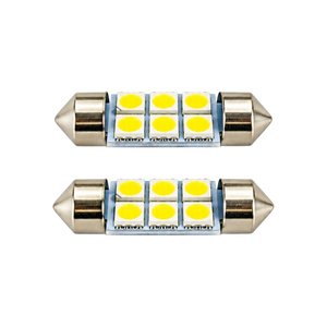 Autó LED izzó T10 foglalattal SMD fehér fény 2 db-os készlet
