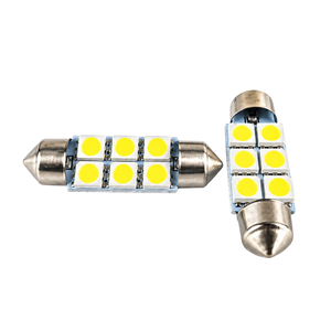 Autó LED izzó T10 foglalattal SMD fehér fény 2 db-os készlet