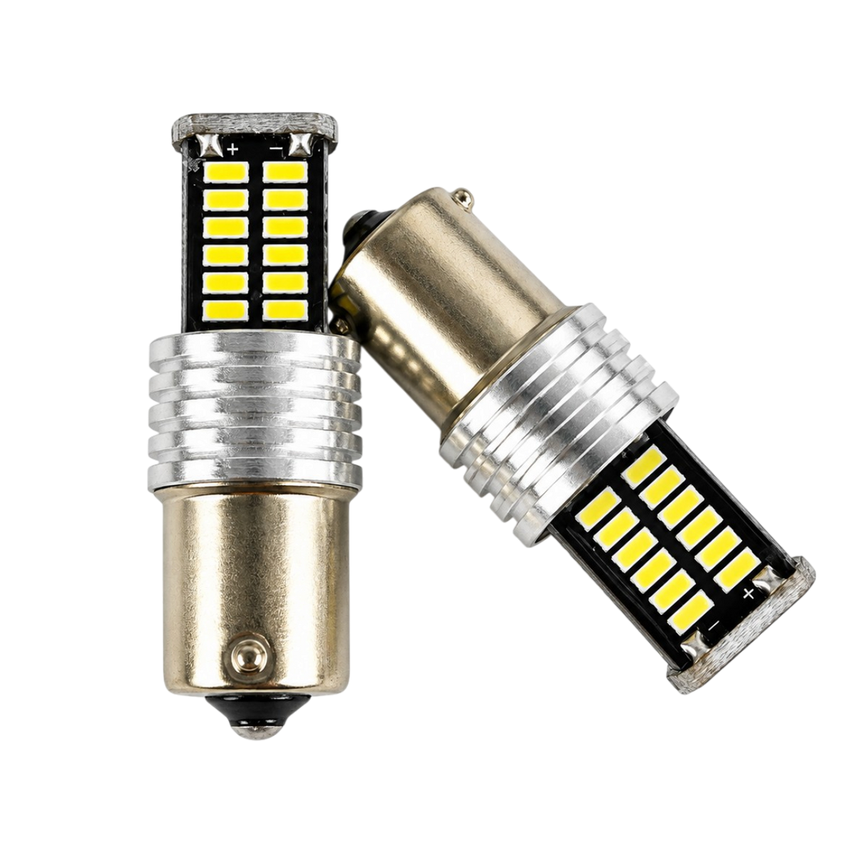 Autó LED izzó BA15S 30 SMD Canbus 12V fehér 2 db