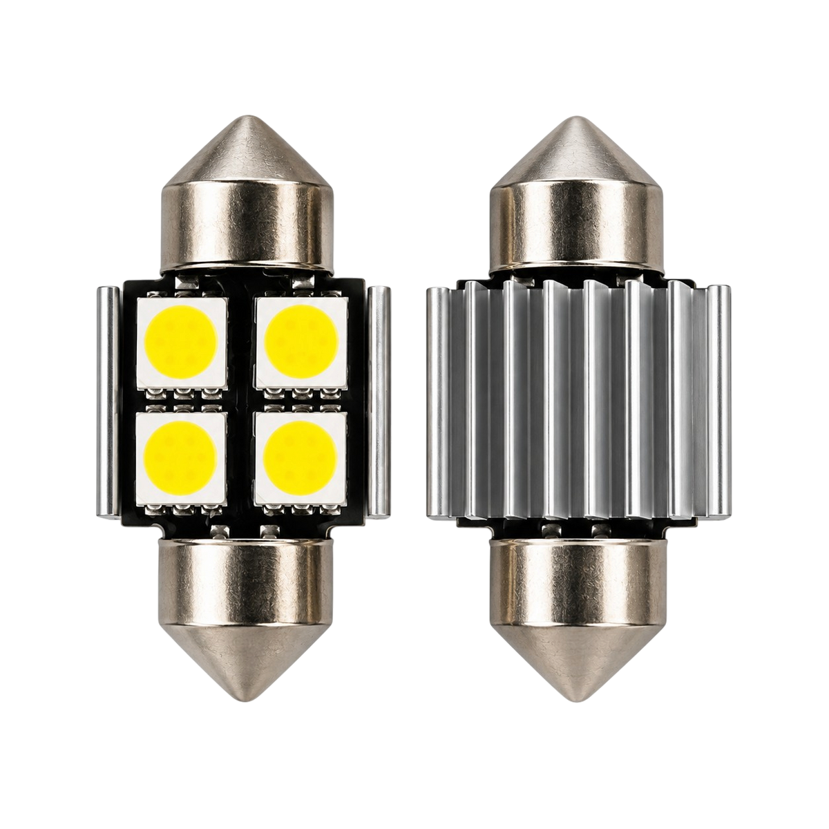 SMD LED szofita izzó 4 LED Canbus fehér