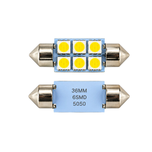 Autó LED izzó T10 foglalattal SMD fehér fény 2 db-os készlet